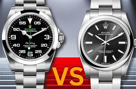 rolex oyster perpetual vs air king|new air king rolex price.